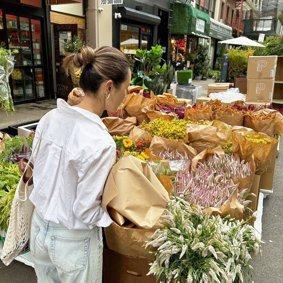 Путешествие на цветочный рынок в Нью-Йорке